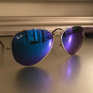 Blue Ray-Ban Aviators